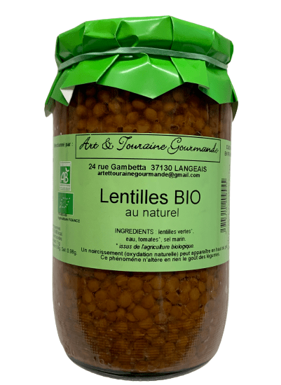 Lentilles au naturel Bio 660g