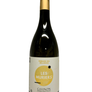 Description d'une photo d'une bouteille de "Chinon Blanc Les Mûriers 2019" de 75cl.