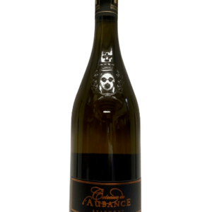 Description d'une photo d'une bouteille de vin blanc en verre de 75cl "Coteaux de l'Aubance 2019 moelleux".