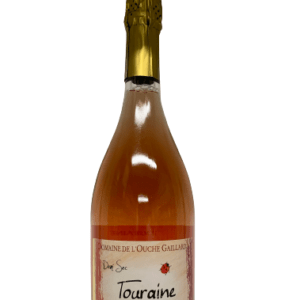 Description d'une photo d'une bouteille de "Touraine Rosé demi-sec Bio" de 75cl.