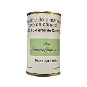 Galantine de pintade au foie gras de canard